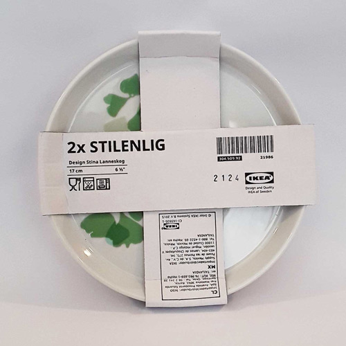 پیش دستی چینی جفت طرح برگ مدل STILENLIG ایکیا