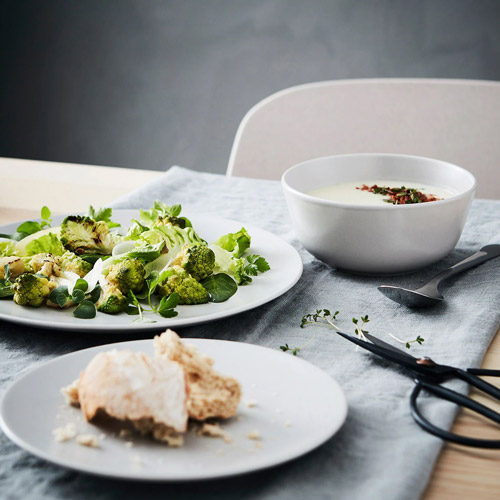 سرویس غذا خوری 6 نفره بژ آسیایی مدل DINERA ایکیا