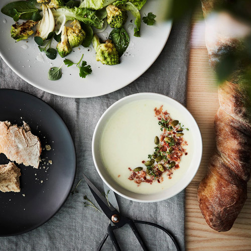 سرویس غذا خوری 6 نفره بژ آسیایی مدل DINERA ایکیا