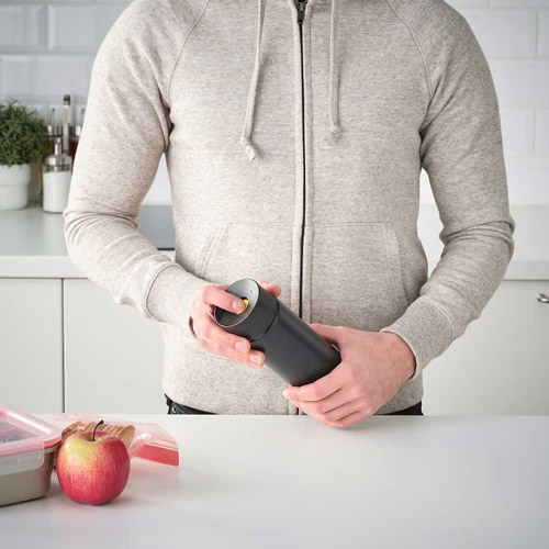 فلاسک دکمه ای مشکی مدل UNDERSOKA ایکیا