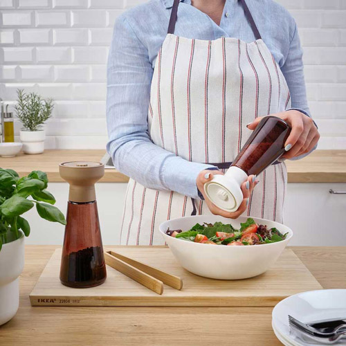 ادویه ساب شیشه ای 2 عدد مدل HALVTOM ایکیا