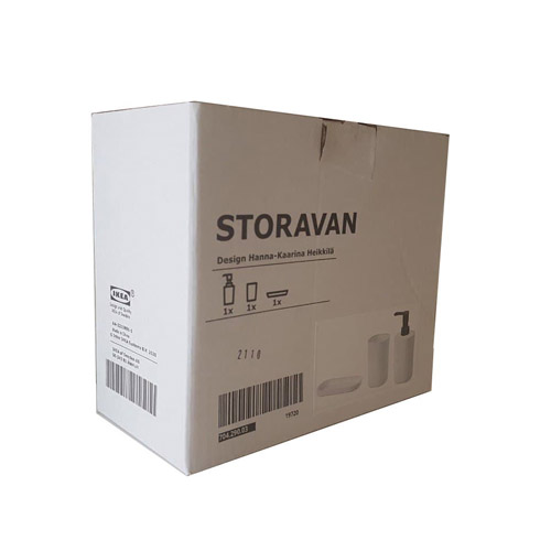 ست جا مایع و مسواک 3 تکه مدل STORAVAN ایکیا