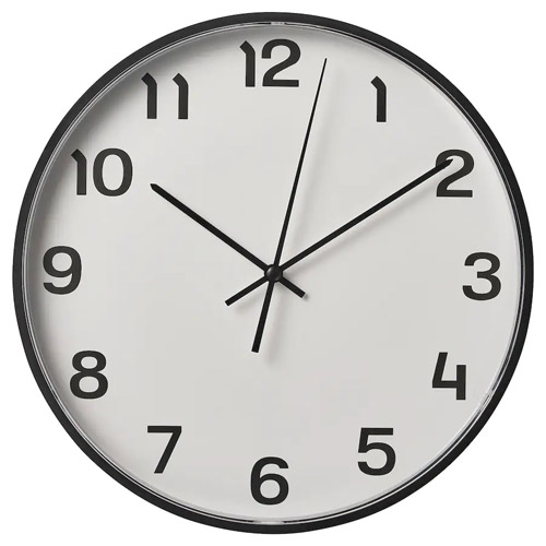 ساعت دیواری کلاسیک مدل PLUTTIS ایکیا (رنگبندی)