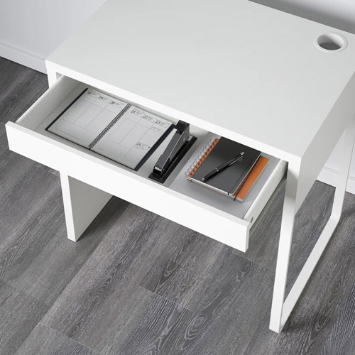 میز تحریر چوبی بدون کابینت مدل MICKE ایکیا (رنگبندی)