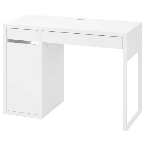 میز تحریر چوبی کابینت دار مدل MICKE ایکیا (رنگبندی)