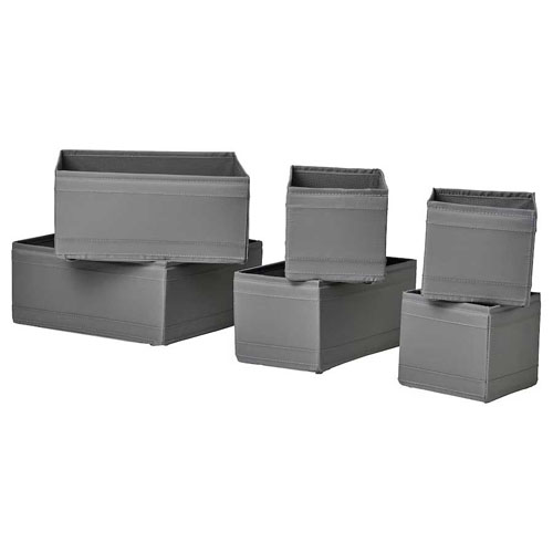 جعبه نظم دهنده 6 عدد مدل SKUBB ایکیا (رنگبندی)