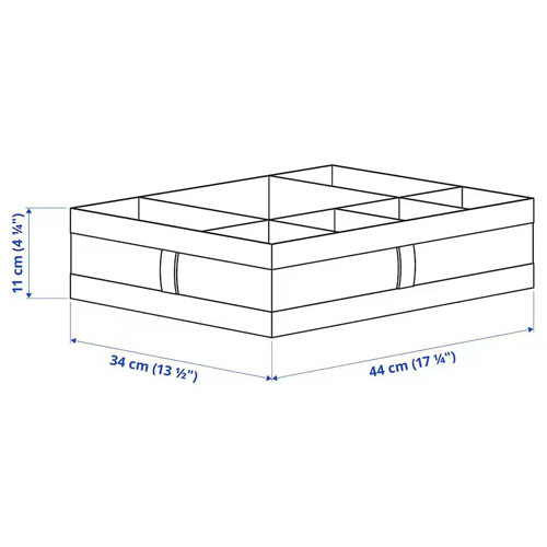 جعبه نظم دهنده با 7 جداکننده مدل SKUBB ایکیا (رنگبندی)