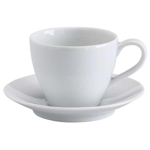 فنجان قهوه و نعلبکی سفید ایکیا مدل VARDERA