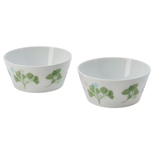 کاسه چینی جفت طرح برگ مدل STILENLIG ایکیا