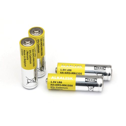 باتری قلمی 1.5 ولت AA آلکالاین مدل ALKALISK ایکیا