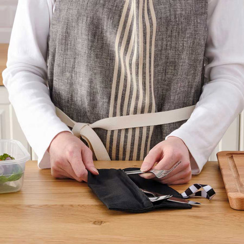 قاشق چنگال سفری همراه کیف مدل FINSKUREN ایکیا