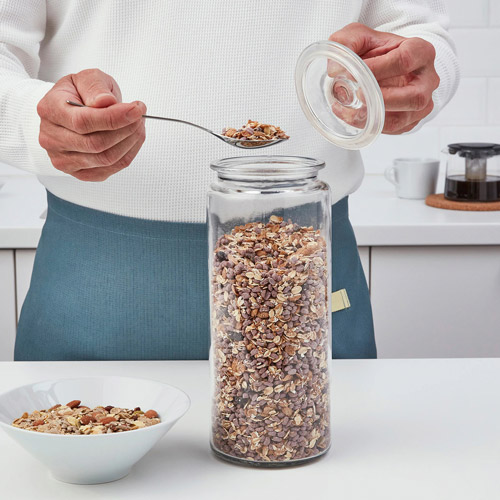 بانکه شیشه ای 1.8 لیتر  بلند مدل VARDAGEN ایکیا