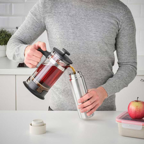 فلاسک دکمه ای استیل مدل UNDERSOKA ایکیا