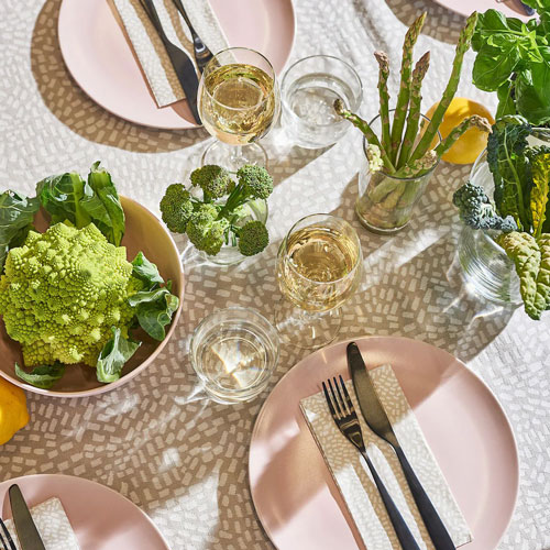 سرویس غذا خوری 6 نفره صورتی آسیایی مدل DINERA ایکیا