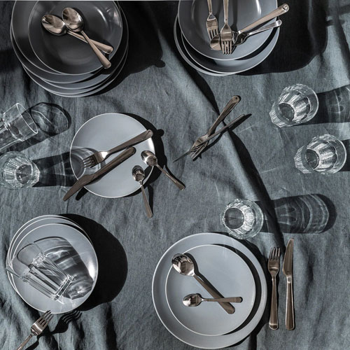 سرویس غذا خوری 6 نفره طوسی آسیایی مدل DINERA ایکیا