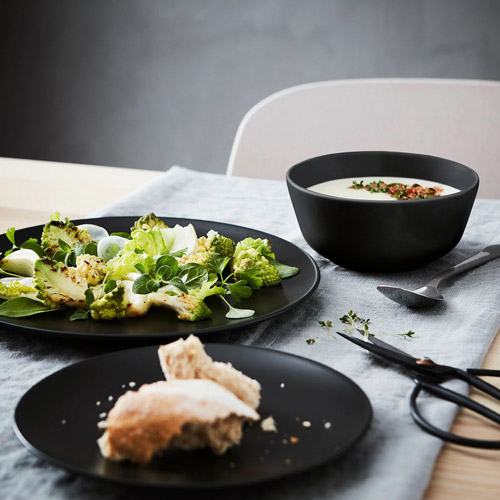 سرویس غذا خوری 6 نفره زغالی آسیایی مدل DINERA ایکیا