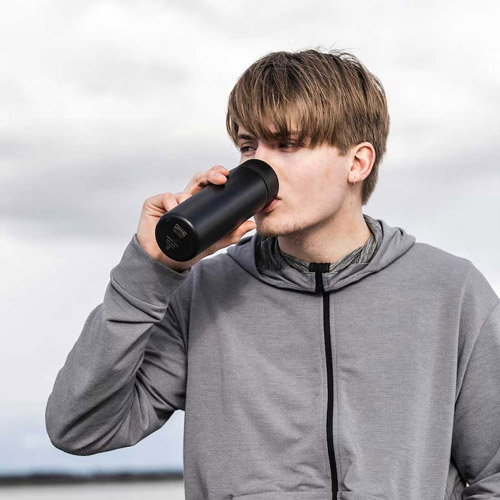 فلاسک دکمه ای مشکی مدل UNDERSOKA ایکیا