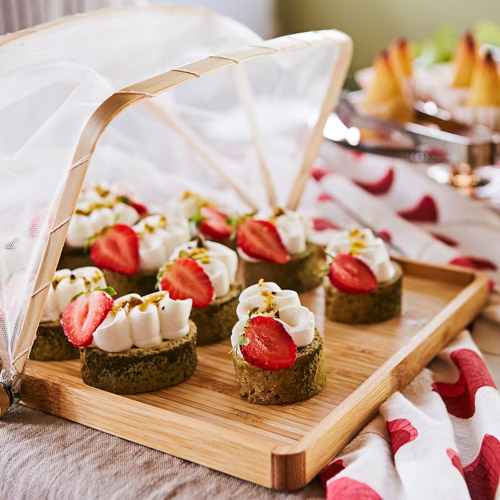 سینی چوبی مستطیل با توری محافظ مدل ANLEDNING ایکیا