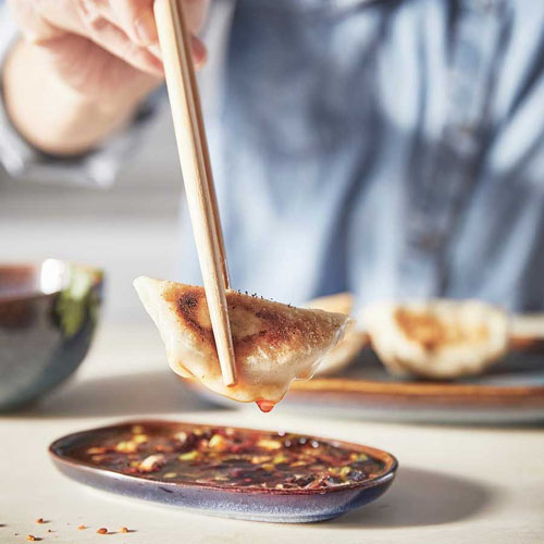 زیتون خوری سرامیکی  سرمه ای 4 عدد مدل GLADELIG ایکیا