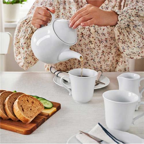 قوری چینی ایکیا مدل UPPLAGA