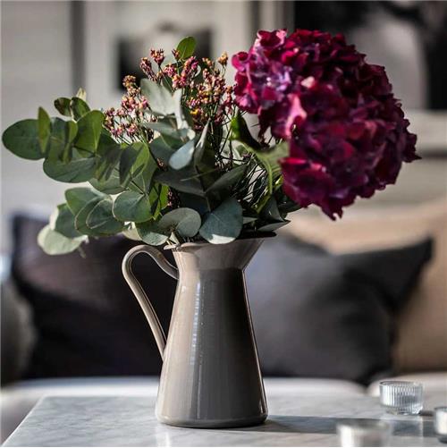 پارچ و گلدان لعابی22 سانتی طوسی مدل SOCKERART ایکیا