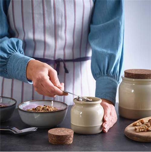 بانکه کوچک سراميکي مدل BRUGDHAJ ایکیا (رنگ بندی)