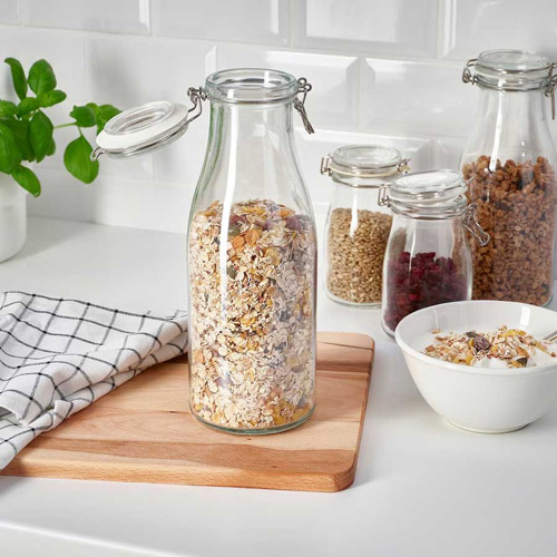 بانکه بطری شکل کلیپسی 1.4 لیتری مدل KORKEN ایکیا