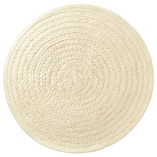 زیر بشقابی حصیری گرد طبیعی مدل SLUTEN ایکیا